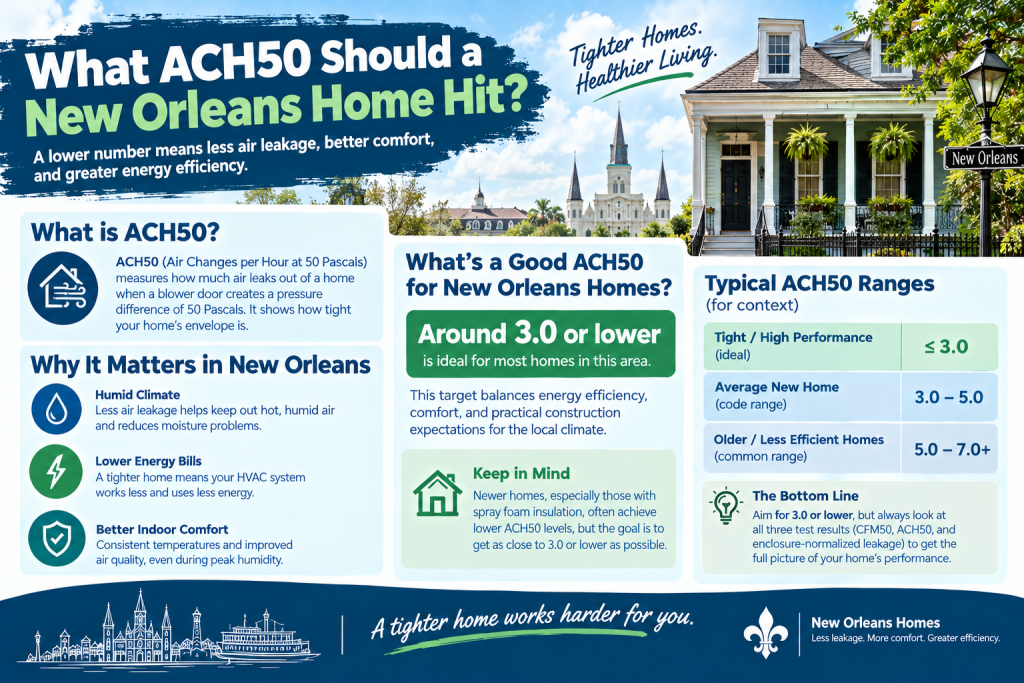 What ACH50 Should a New Orleans Home Hit
